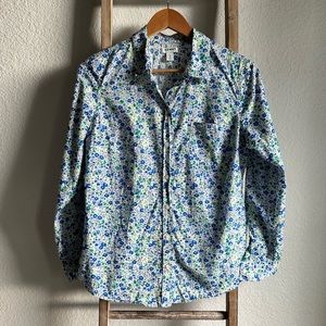 Old Navy All Over Floral Button Down Top sz: Med